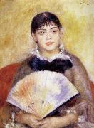 Pierre Renoir Girl with a Fan oil painting